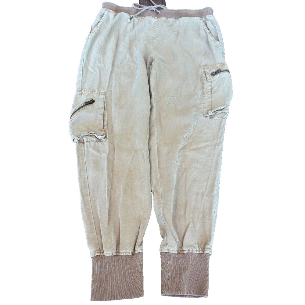 Young Fabulous & Broke Jupiter jogger pants women's sz mediium tan khaki cargo